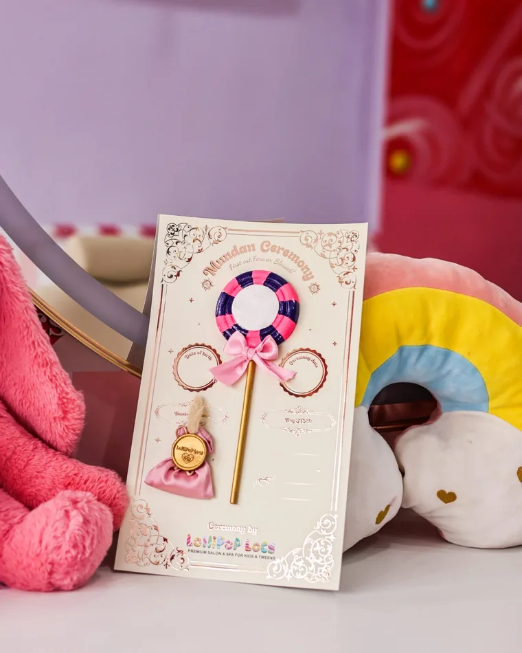 Personalised First Haircut Certificate at Lollipop Locs